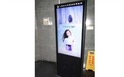 上海楼宇侯梯厅竖屏机视频广告