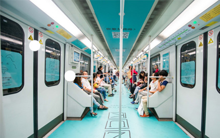 上海地铁品牌列车广告（内包车）