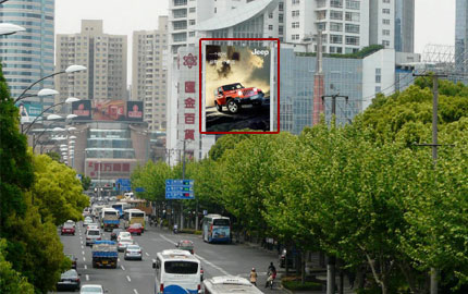 上海汇金百货墙面广告位