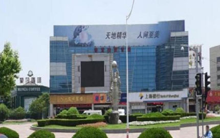 上海金山石化街道社区服务中心朝西楼顶大牌