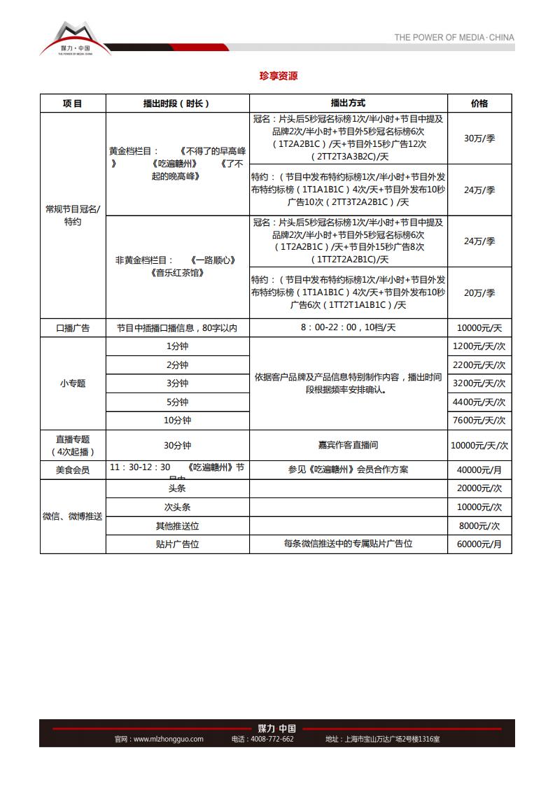 2018年赣州交通广播FM99.2广告刊例价格