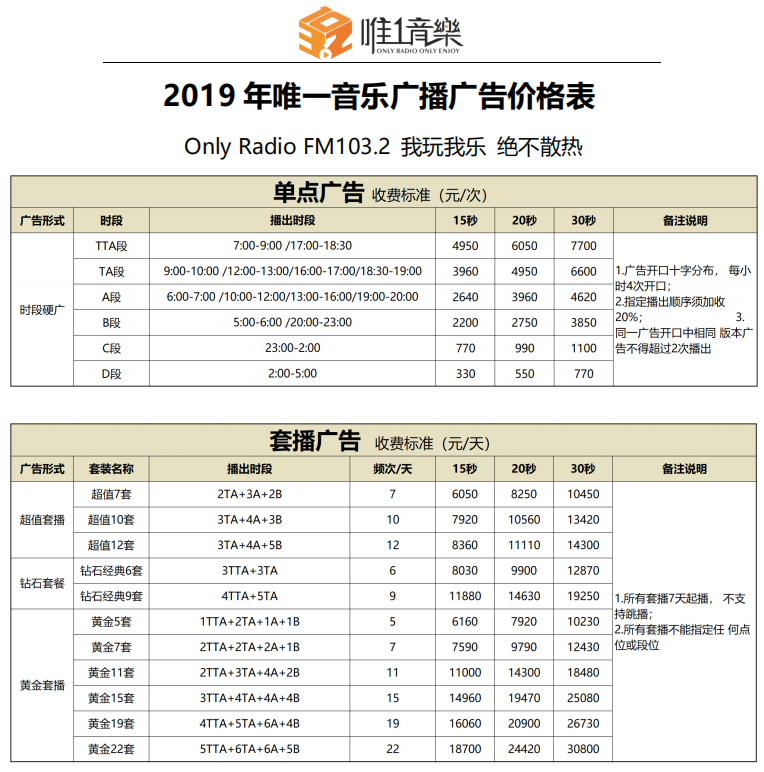 2019年成都唯一音乐广播广告价格表